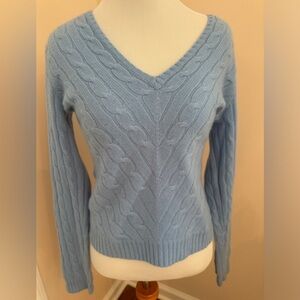 Ralph Lauren slim fit cashmere cable knit sweater